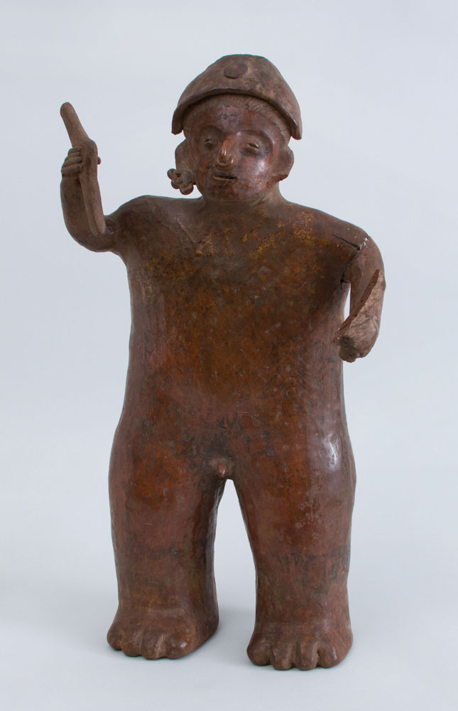 Appraisal: NAYARIT PROTOCLASSICAL POTTERY STANDING MALE FIGURE x in Property from