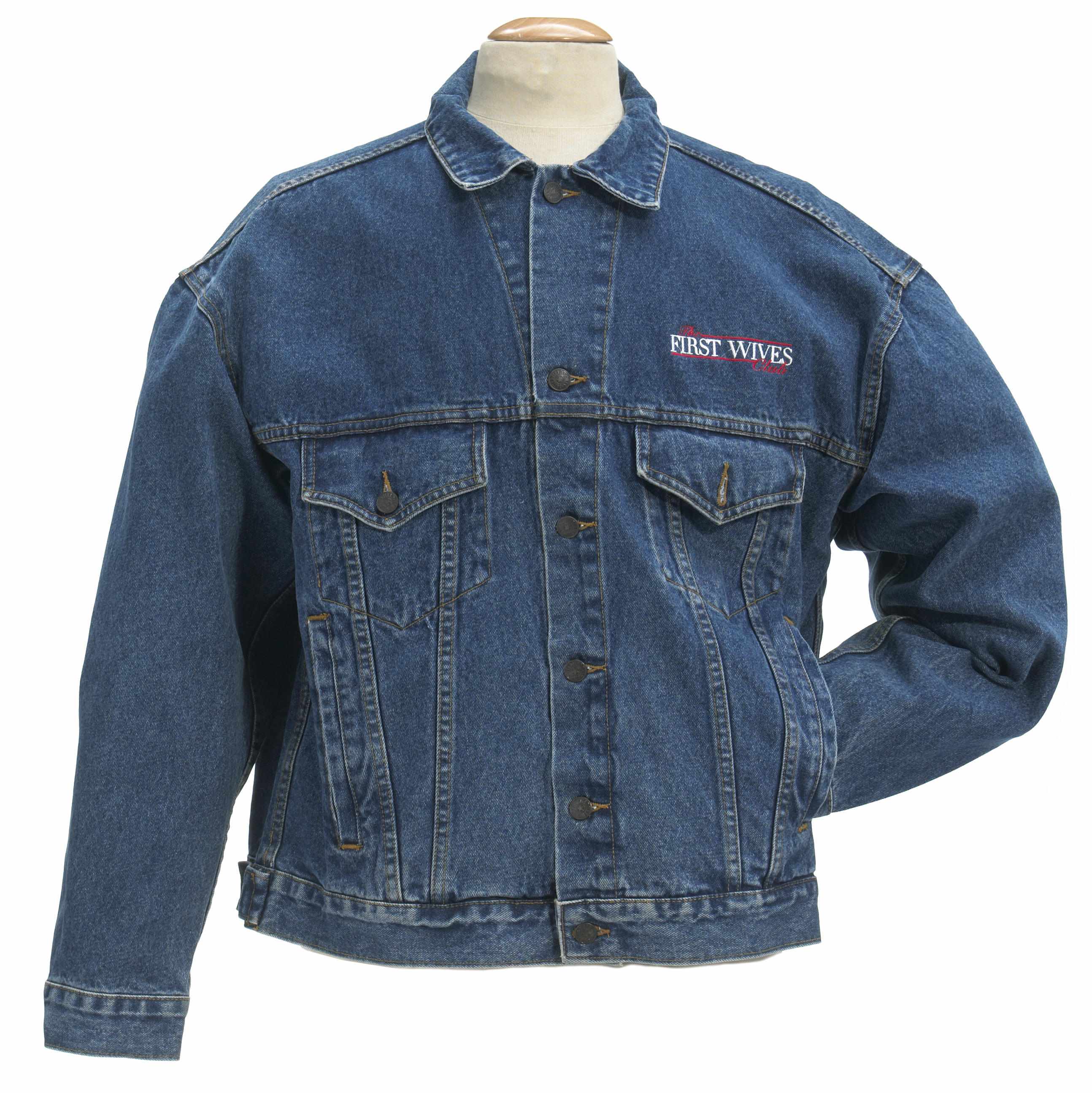 Appraisal: First Wives Club denim crew jacket Butterfield Stage denim jacket