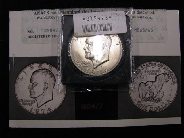 Appraisal: - -S Special Silver Eisenhower Dollars certified graded MS MS