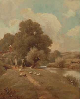 Appraisal: Henry Maidment British active - Country Lane Oil on wood