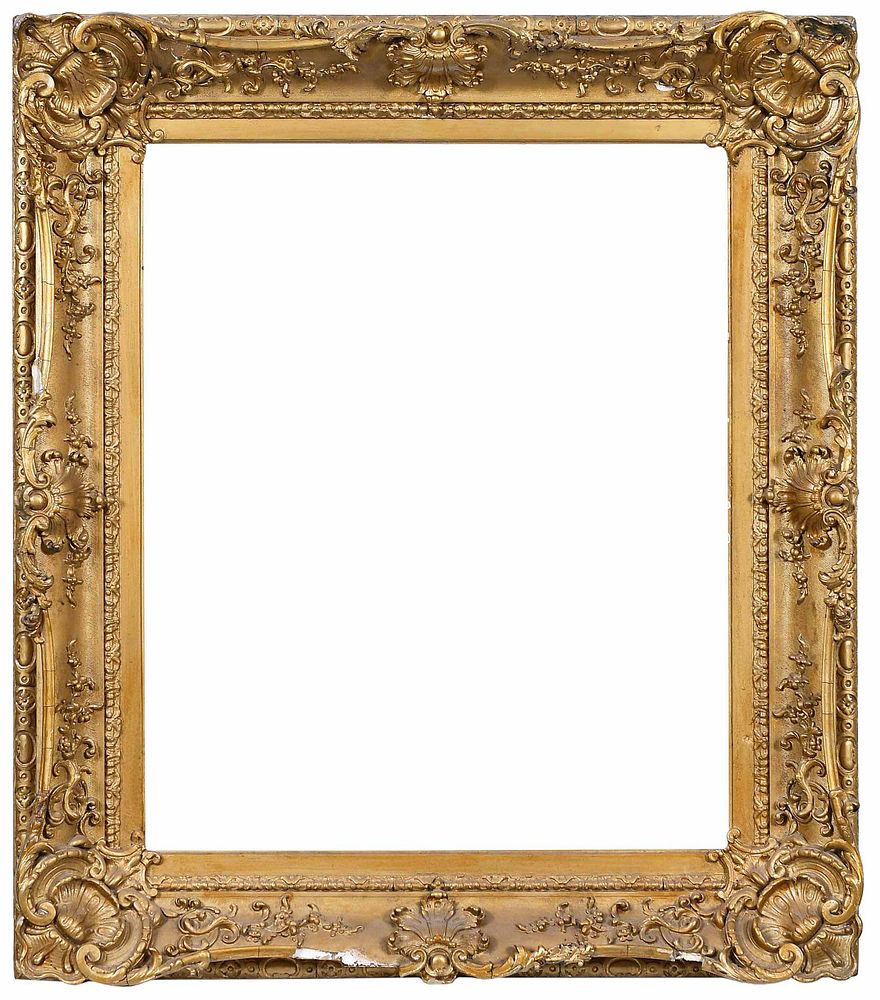 Appraisal: th Century Louis XV Style Frame swept style with central