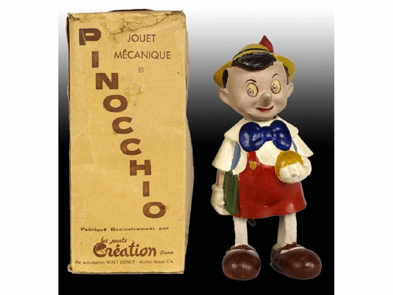 Appraisal: Very Unusual French Walt Disney Wind-Up Pinocchio Description '' Made