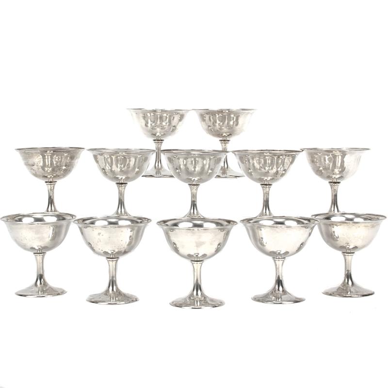 Appraisal: Set of twelve Frank Smith Silver Company sterling silver sherbets