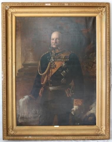 Appraisal: LATE TH OIL PAINTING ON CANVAS PORTRAIT OFWILHELM ST EMPEROR