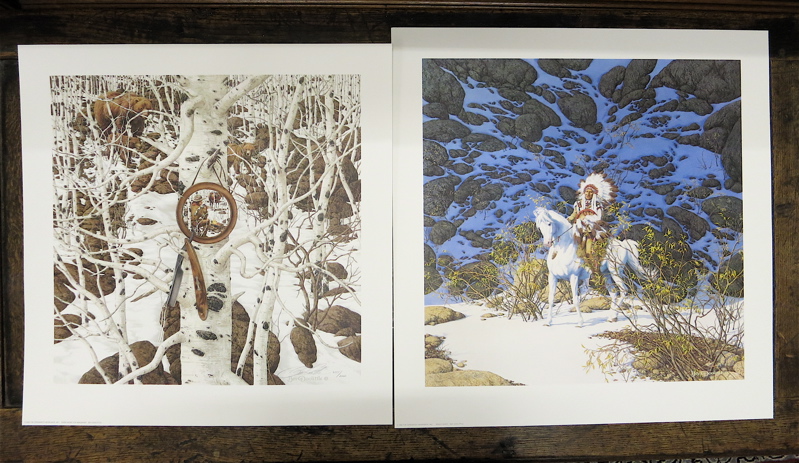 Appraisal: TWO BEV DOOLITTLE OFF-SET LITHOGRAPHS California born The first Titled