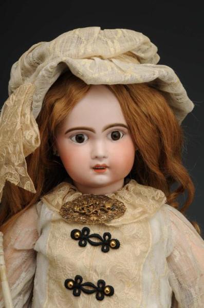 Appraisal: Jumeau Doll with Open Mouth Description French Ca Bisque socket