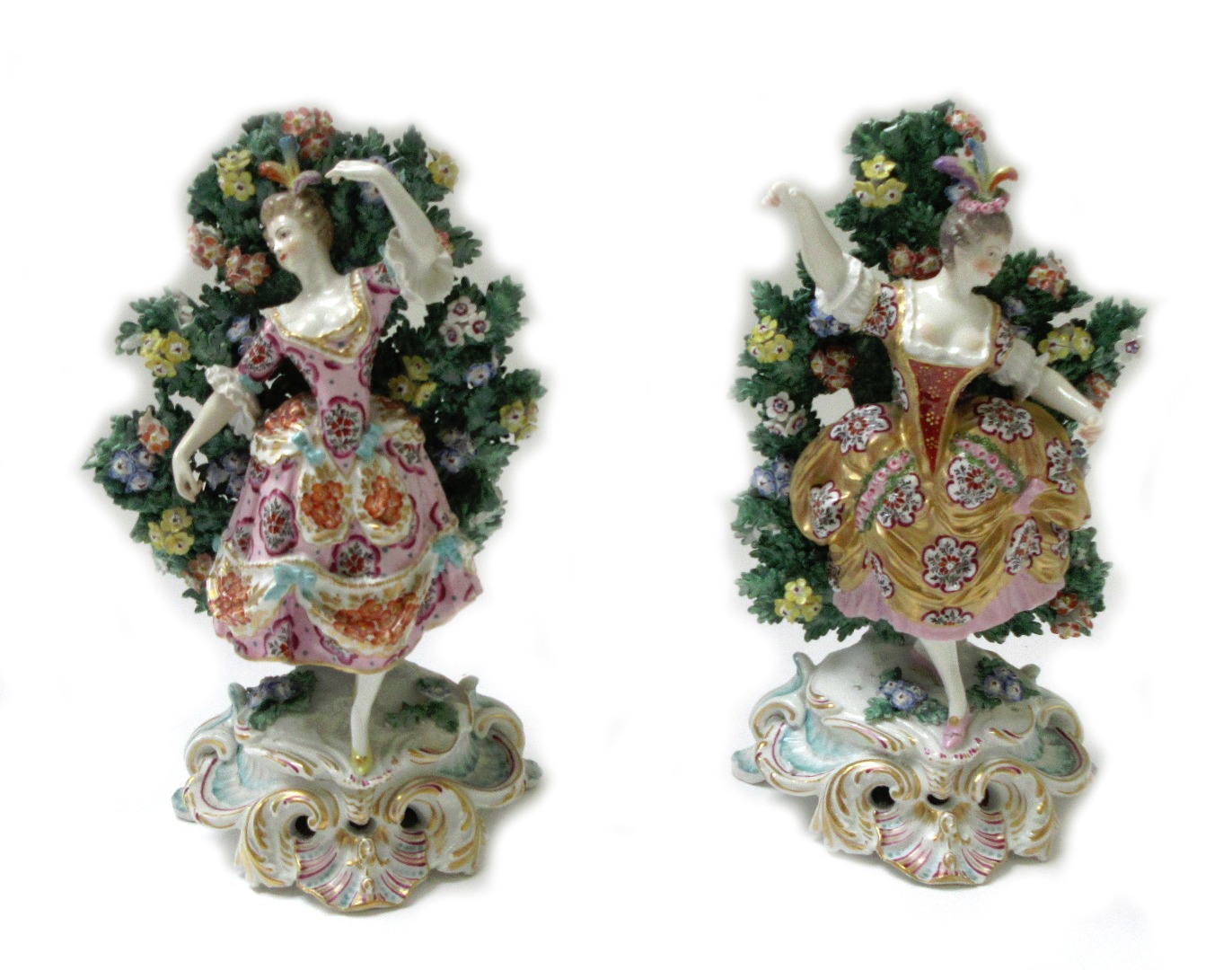 Appraisal: A pair of Chelsea Samson porcelain figures late th century