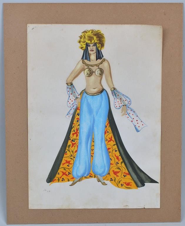 Appraisal: N Akimov W C Costume Design Don Juan Nikolai Akimov