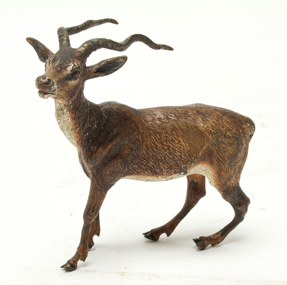 Appraisal: Vienna Bronze Cold Painted Antelope Figure Vienna bronze cold painted