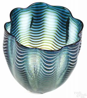 Appraisal: Dale Chihuly American b glass seaform signed Chihuly PP ''