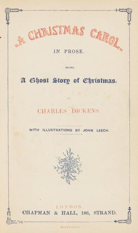 Appraisal: DICKENS CHARLES Set of The Christmas Books Five first edition