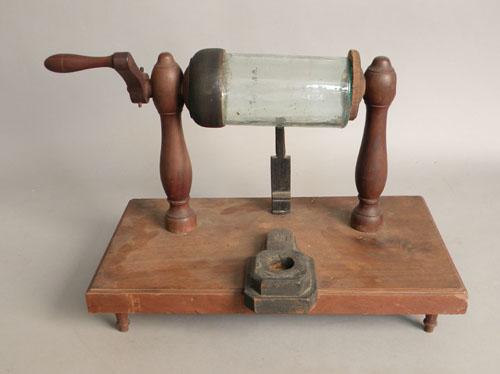 Appraisal: Wood and glass scientific instrument late th c h w