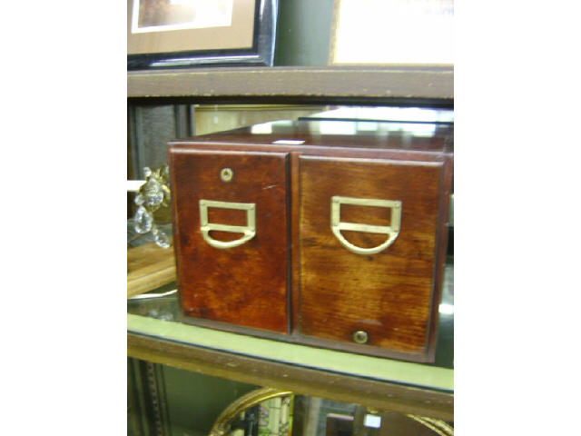 Appraisal: TWO DRAWER FILE BOX