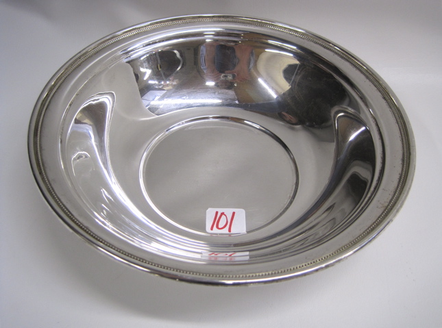 Appraisal: AMERICAN STERLING SILVER BOWL marked with the S Kirk Son