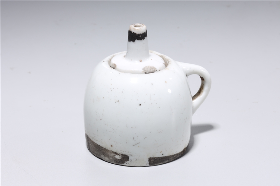 Appraisal: Korean white glazed porcelain water dropper x x approx Condition