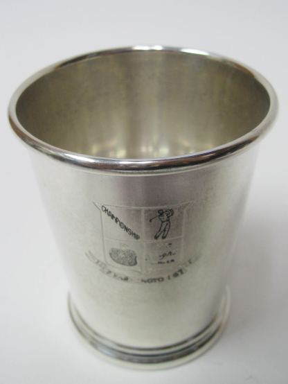 Appraisal: A Sterling Farmington Country Club Golf Trophy a julep cup