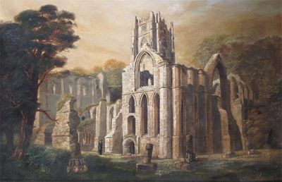 Appraisal: J Campbell Bennett th Century View of Bolton Abbey Signed