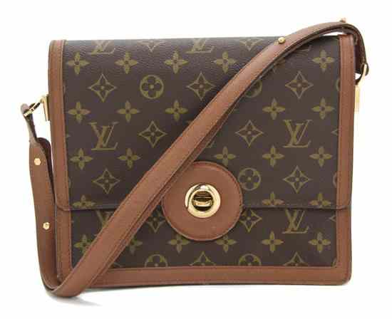 Appraisal: A Louis Vuitton Monogram Canvas Bag with a long adjustable