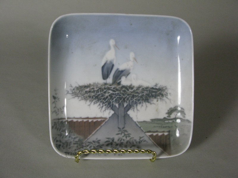 Appraisal: Bing Grondahl Porcelain Dresser Dish delicately hand painted design of