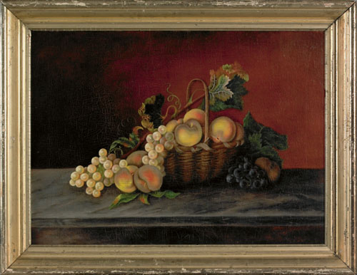 Appraisal: Mary Jane Peale American - oil on canvas still life