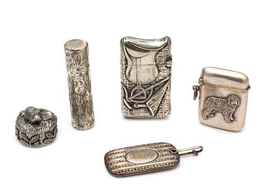 Appraisal: Sale Lot A Collection of Four Silver and Silver-Plate Articles