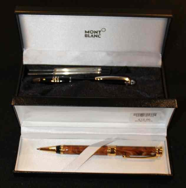 Appraisal: A CASED MONT BLANC BALL PEN in original box with