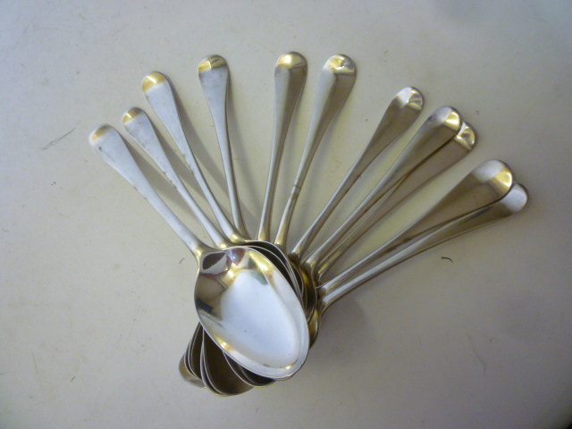 Appraisal: A MATCHED SET OF ELEVEN EARLY GEORGIAN TABLESPOONS various makers