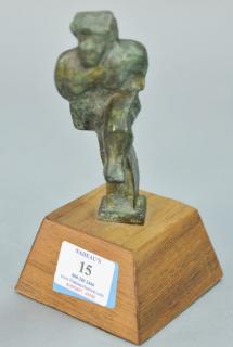 Appraisal: Chaim Gross - patinated bronze Girl Pole Vaulter marked Chaim