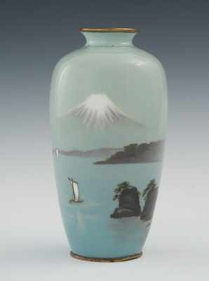 Appraisal: A Cloisonne Musen Vase with Mark of Gonda Hirosuke Meiji