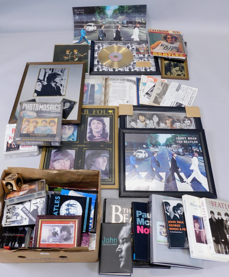 Appraisal: A large quantity of Beatles memorabilia to include a reproduction