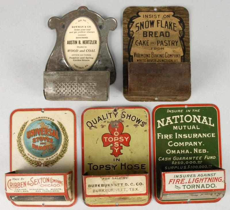 Appraisal: Lot of Early Advertising Wall Matches Condition Very Good -