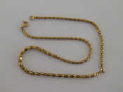 Appraisal: A carat gold necklace cm long gms