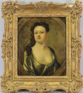 Appraisal: French School th C Portrait of a Woman in an