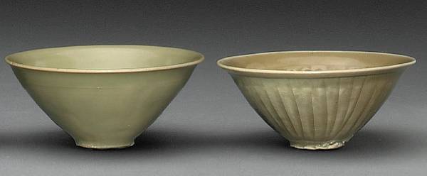 Appraisal: Two Northern celadon glazed bowls Northern Song Jin Dynasty Each