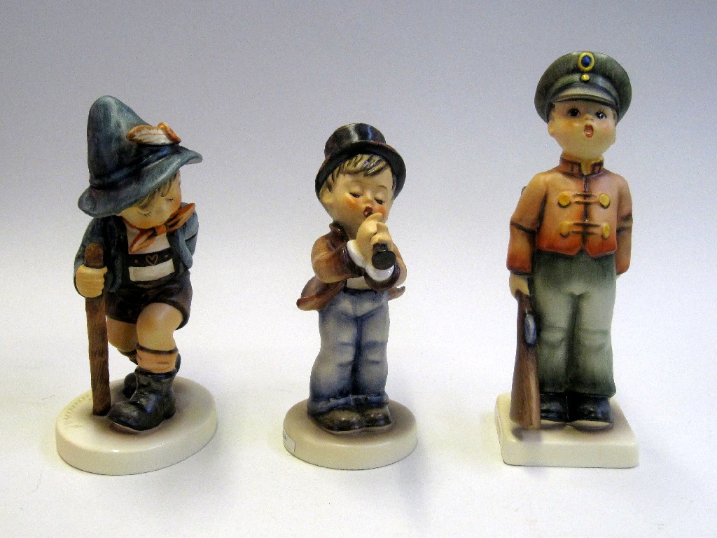 Appraisal: Three Hummel figures to include Flower Seller tmk signed and