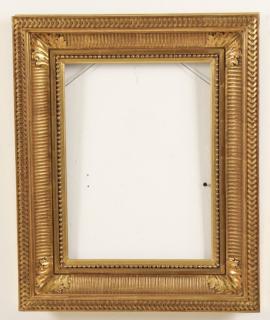 Appraisal: LATE TH TH C WATER GILT PICTURE FRAME LATE TH