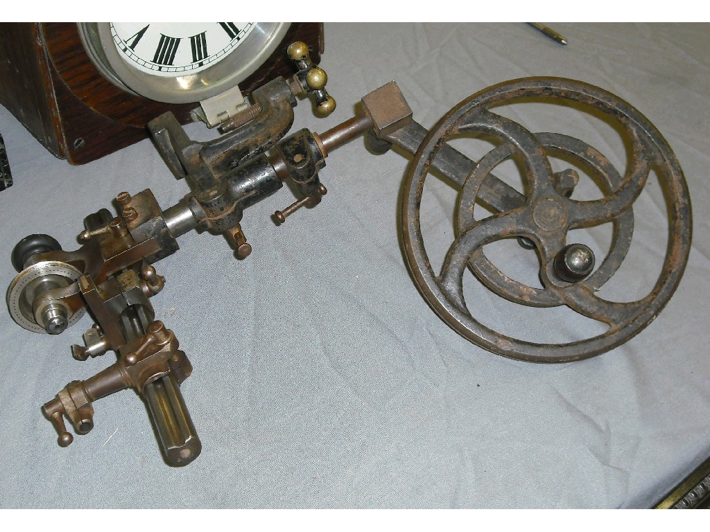 Appraisal: mm cast iron hand wheel lathe