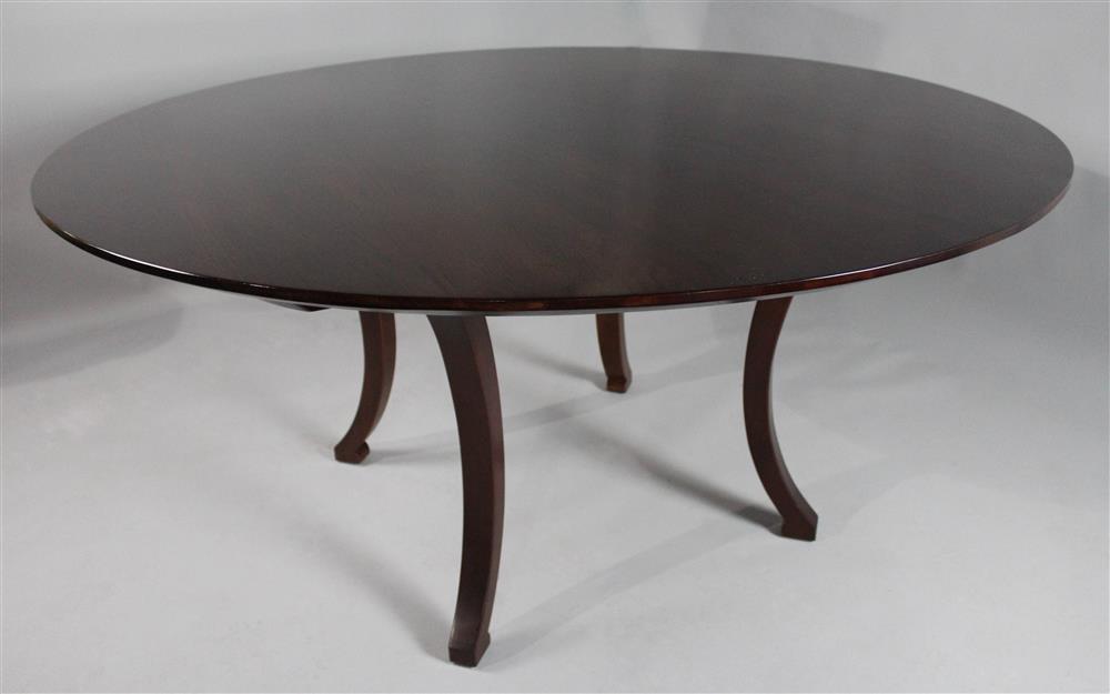 Appraisal: WRIGHT TABLE COMPANY ROUND MAHOGANY TABLE having a round top