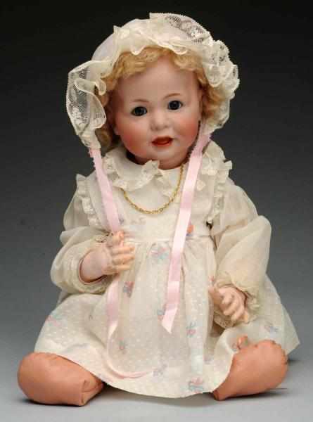 Appraisal: Cute K R Character Baby Doll German bisque socket head