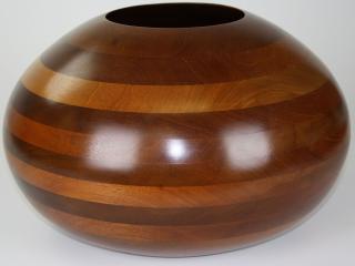 Appraisal: Robert St Pierre signed numbered contemporary turned laminated wooden mahogany