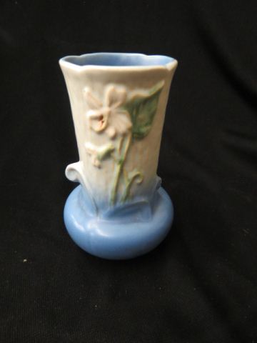 Appraisal: Weller Roba Pottery Vase blue excellent