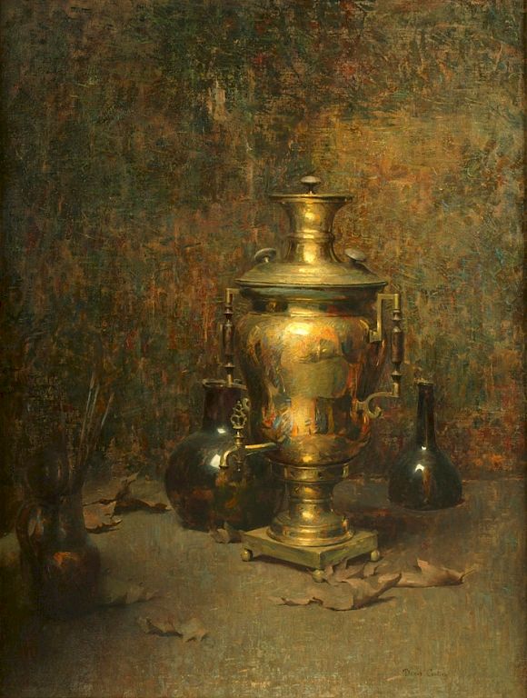 Appraisal: Dines Carlsen American b - Samovar Oil Samovar Oil on