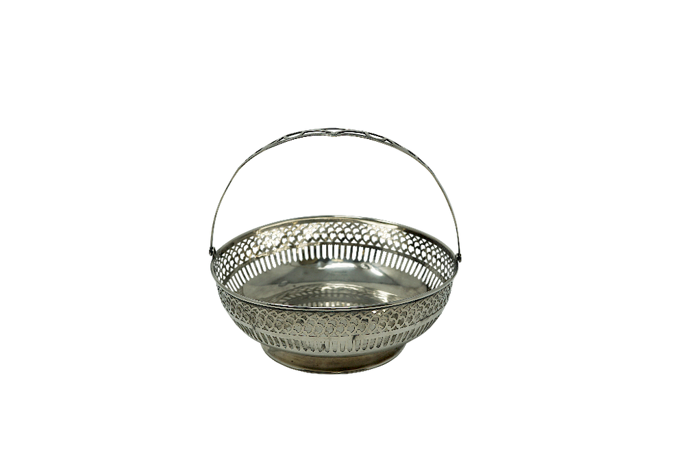 Appraisal: Webster Company Sterling Silver Pierced Basket Webster Company Sterling Silver