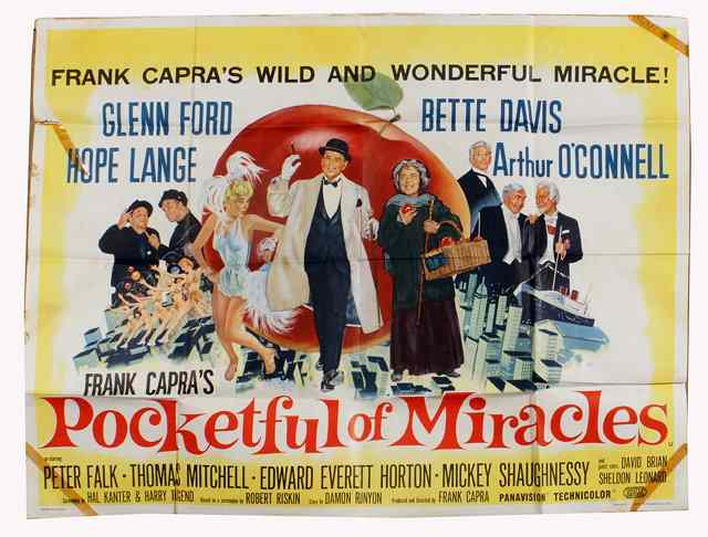 Appraisal: POCKETFUL OF MIRACLES United Artists comedy starring Glenn Ford and