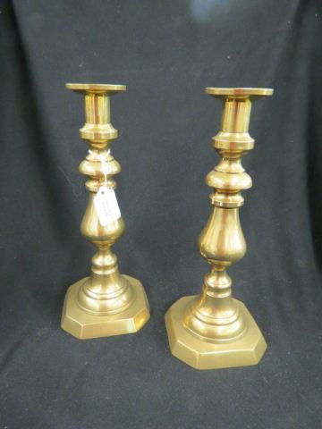 Appraisal: Pair of Victorian Brass Candlesticks