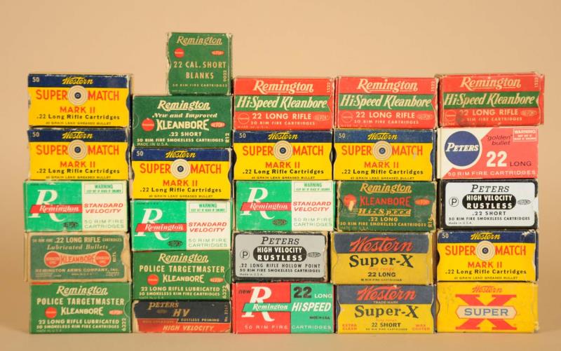 Appraisal: Lot of Boxes of Ammunition This lot of assorted full