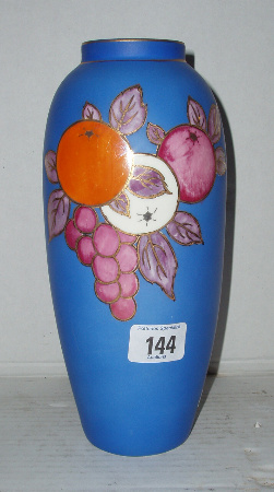 Appraisal: Crown Pottery John Tams Ware Vase Decorated With Oranges On