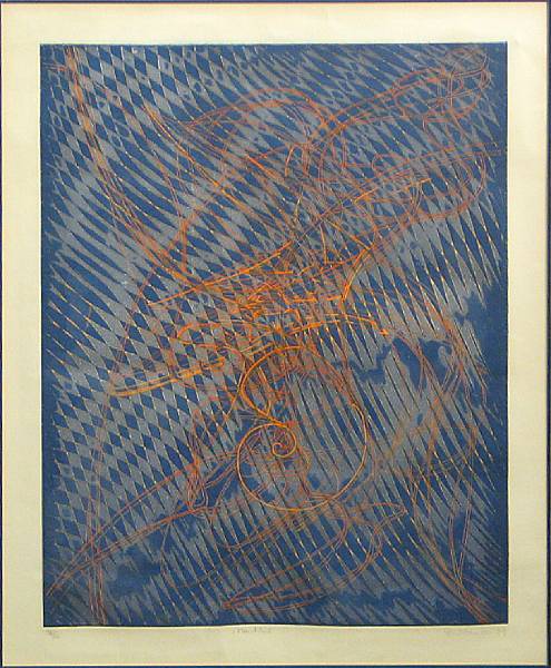 Appraisal: Stanley William Hayter Nautilus BM Color etching and engraving printed