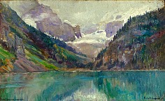 Appraisal: Philip R Goodwin Lake Louise Albertaoil on canvas x in