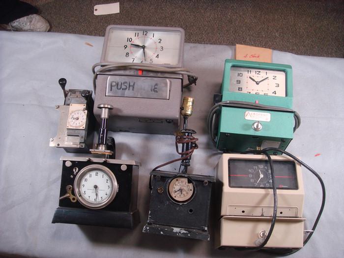 Appraisal: Lot of time clocks Estimate -